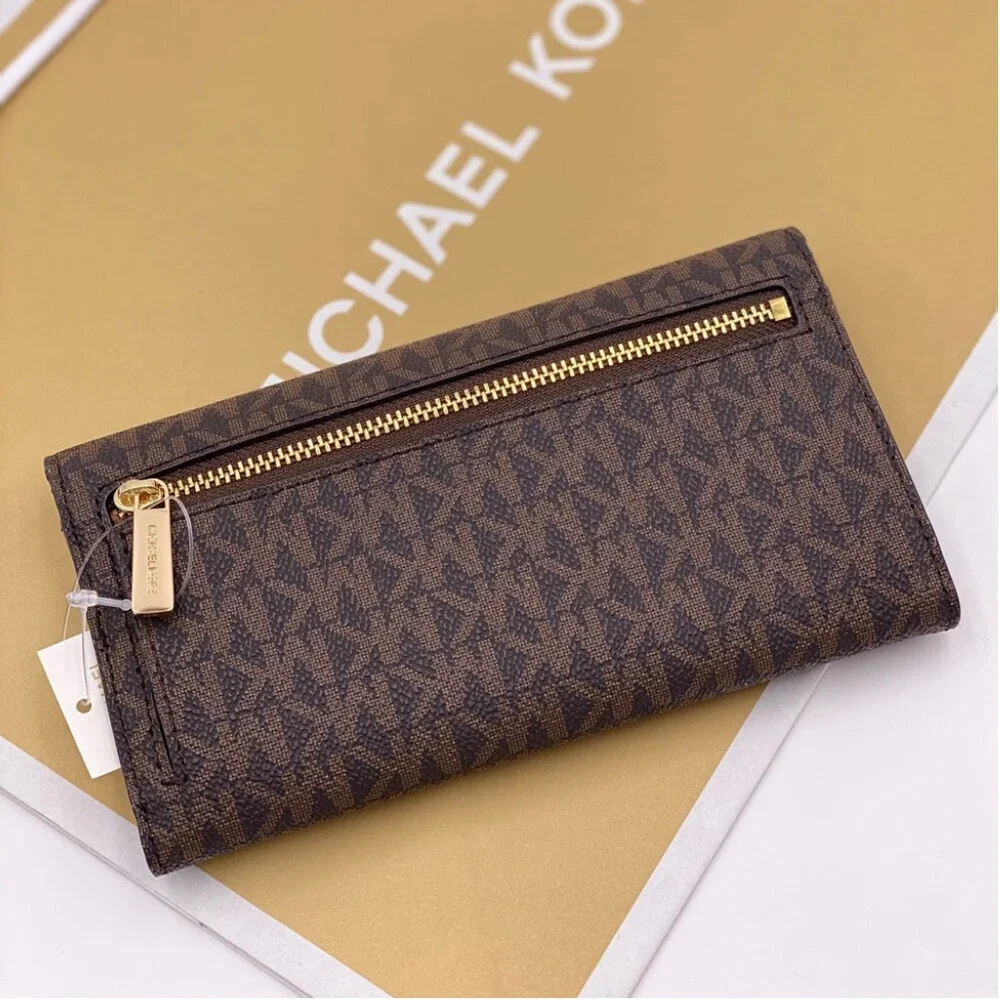 Michael Kors Jet Set Trifold Wallet Brown